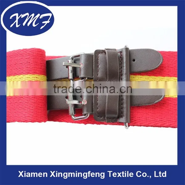 Genuine Leather Buckle Military Webbing Belt Cotton Fabric Braided Belts photo-4