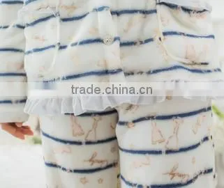 Lovely Style Good Quality Fleece Sexy Nighty Warm Pajamas photo-5