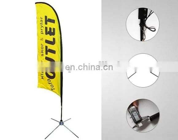 2017 Good Quality Customized Promotional Flying Feather Flag With Pole/ Beach Flags /customized Advertising Flag photo-4