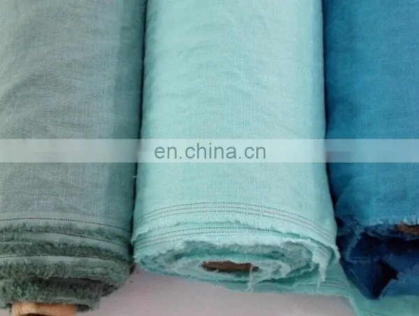 100% Pure Linen Stone Washed Fabrics in Many Colors for Clothes photo-2