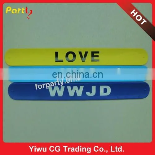 CG-BR108 Hot Sale Silicone Slap Bracelet