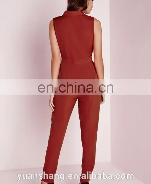 Sleeveless Red Korean Fashion Jumpsuit For Women 2015 photo-6