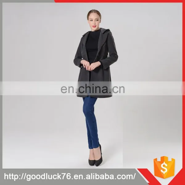 Classic Lady Elegant Long Woolen Jackets Women Winter Coats Duster Coat