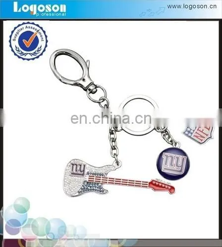 Best Supplier Shiny Silver Chains Guitar Keychain Bottle Opener photo-3