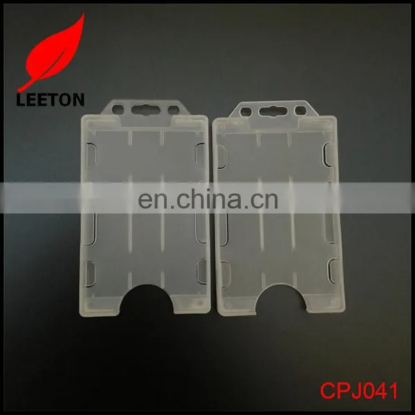 Factory Supply Two Sided Vertical Rigid ID Badge Holder photo-5
