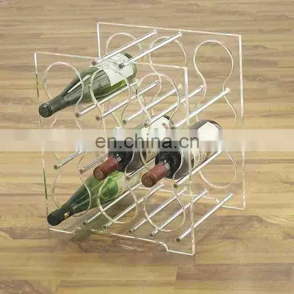Hot Sale High Quality Custom Clear Acrlic Wine Shelf photo-5