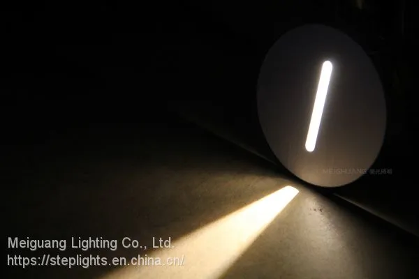 LED Stair Step Light Aluminum 3.3W IP20 Recessed Cutout56mm Mini Wall Light