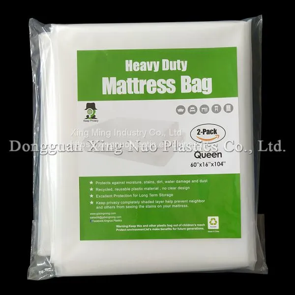 03 Style 2 Pack Heavy Duty Queen Mattress Bag 60 * 16 * 104 Inch