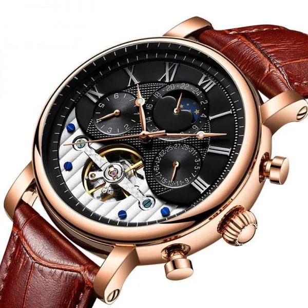 Week Calendar 24 Hours Tourbillion Automatic Watch Men 2019 photo-2