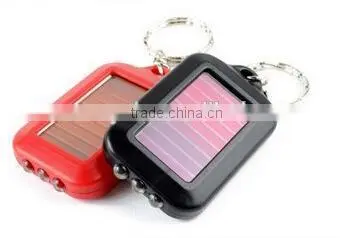 Solar Rechargeable Mini Led Flashlight Keychain photo-3