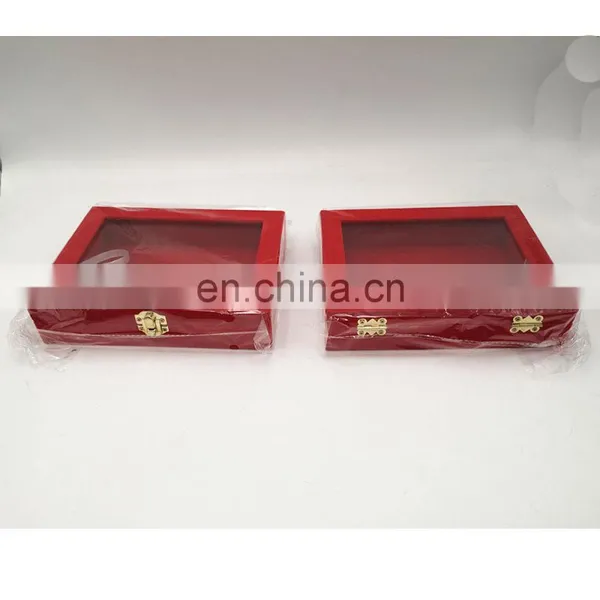 Beautiful New Design Red Color Velvet Storage Jewelry Box photo-5