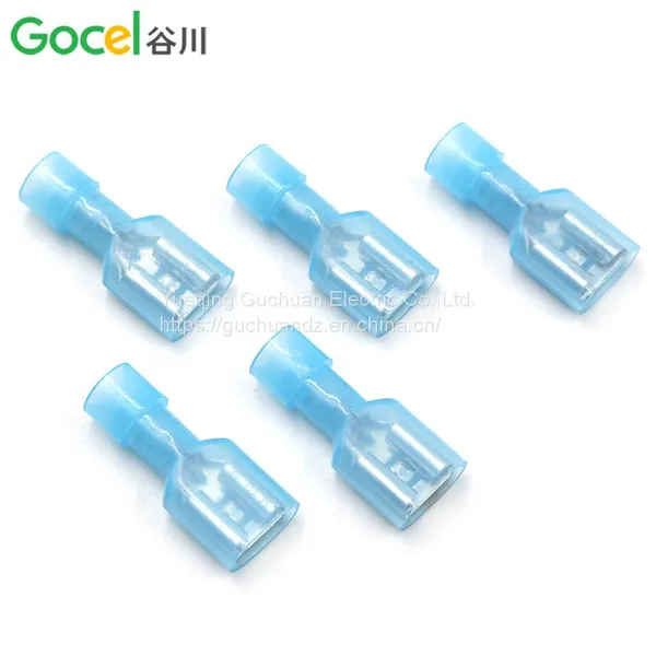 Nylon Female Fully Insulated Terminal FDFN2-250 Male and Female to Plug Cold-pressing Terminal Lug 6.3 Plug Spring Copper Wire photo-2
