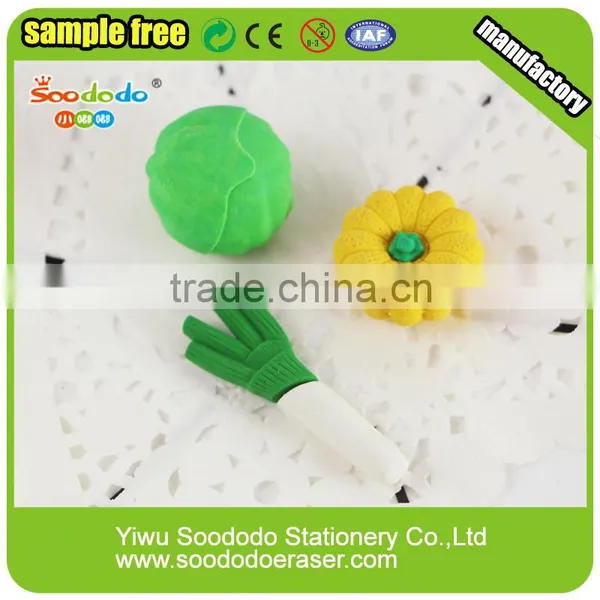 Mini Stationery Set Vegetable Series Rubber Erasers photo-6