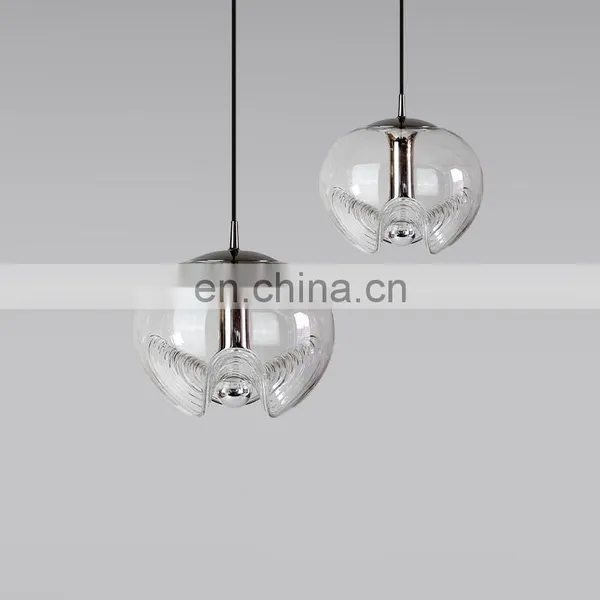 Medieval Bauhaus Glass Chandelier Nordic Designer Restaurant Decor Hanging Lamp Modern Minimalist LED Pendant Light photo-2