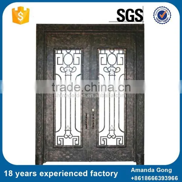 Factory Price And Glass With Iron Front Door Insert photo-2