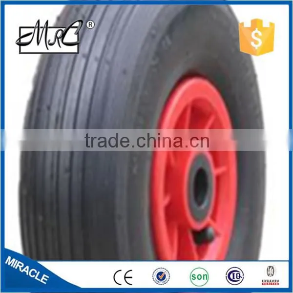 CHINA Factory Light Weight Pneumatic Rubber Wheel Wheelbarrow Wheel 3.50-6 photo-3