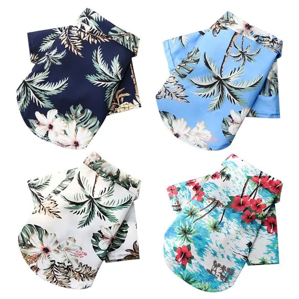 Small to Medium Dogs Beach Polo Shirt Hawaiian Pet Dog Cat Golden Retriever Spring Summer Autumn Winter Clothing Apparel Accessories photo-5