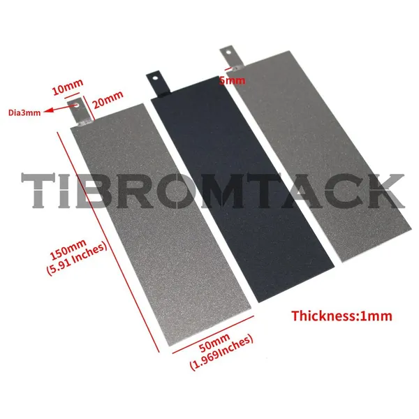 [3-Pack] 150x50mm MMO Titanium Anode With Ru-Ir Coating & 2 Titanium Cathode Plates photo-3