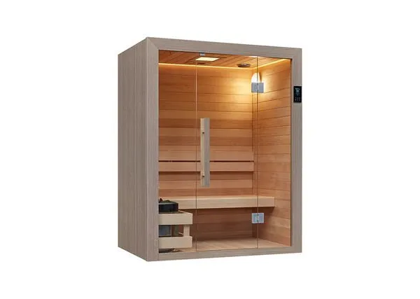 Luxury Multi-user Mixed Infrared Traditional Sauna Room With Modern Design Solid Wood Construction for External Use; photo-4