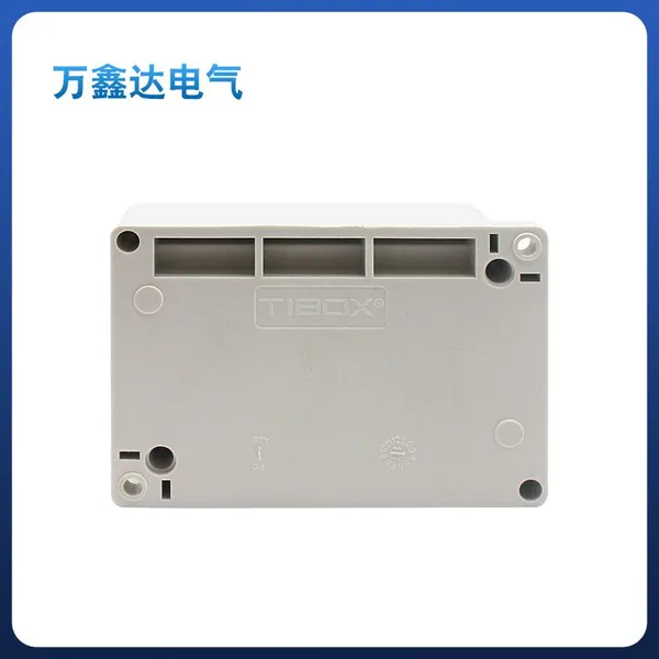 TIBOX ABS Waterproof Junction Box TJ-10Ptransparent Plastic Monitoring Box Power Terminal Outdoor Control Gray Rainproof Box photo-4