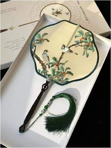 Embroidered Fan