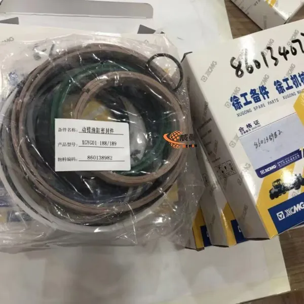Original XCMG 860134077 Hydraulic Cylinder Oil Seals Kits 0.42kg for XCMG ZL50GN Wheel Loader photo-1