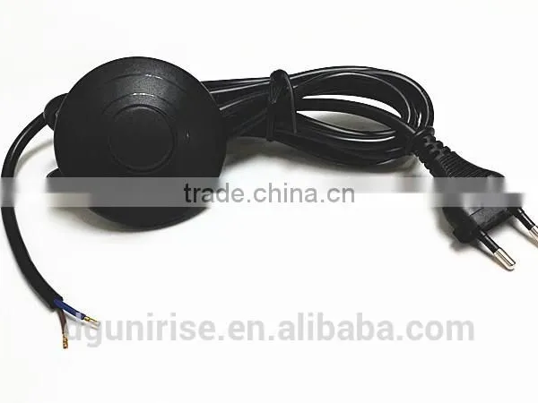 White VDE Textile Braided Cable With Switch photo-2