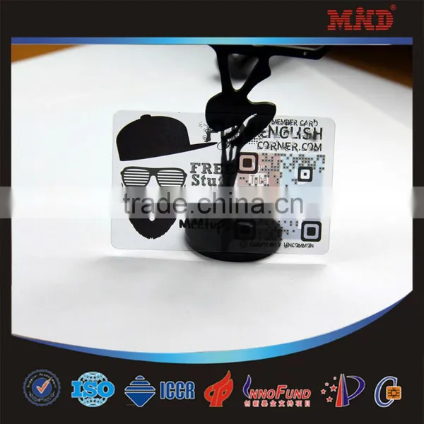 MTT31 Best Material PVC Transparent Business Card/ Plastic Clear Card/ Clear Matt Frosted Transparent Card photo-3