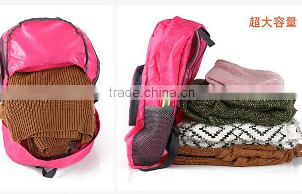 Travel Clothing Organizer Bag / Storage Mesh Pouch Colorful Bag /Tavel Fold Backpack Organizer Bag photo-2