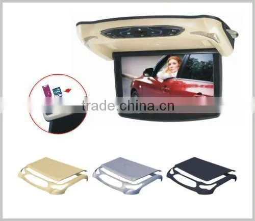 High Quality Remote Control 13 Inch DVD Car Tft Lcd Roof Mounted Monitor tv Usb photo-2