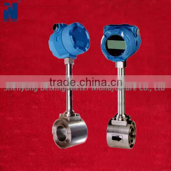 Vater gas flow meter with displayer vortex flowmeter