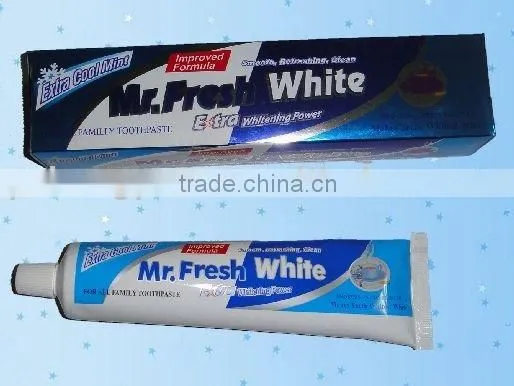 Sliver Packing White Toothpaste