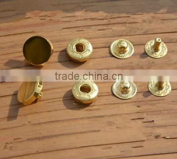 Sedex Audited Factory 2 Pillar Flat Cap Metal Popper Press Snap Studs Button photo-2