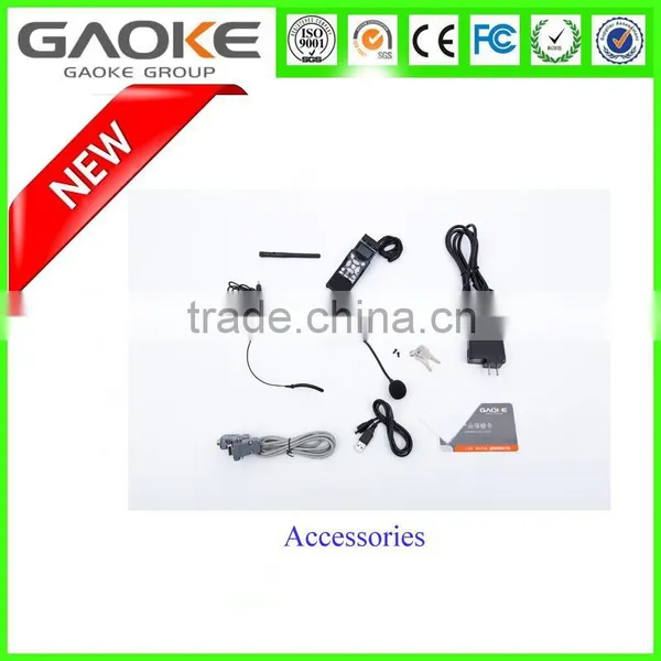 GAOKE All in One Multimedia Wall Mounted Device Interactive Whiteboard With Built in Mini OPS 5mega Visualizer and 2*15W Speaker photo-4