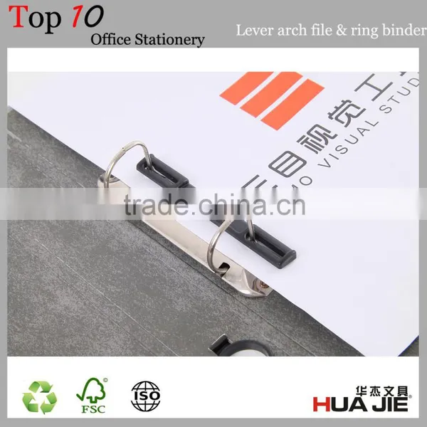 PVC Cardboard Lever Arch File Folder 2 Ring Binder photo-2