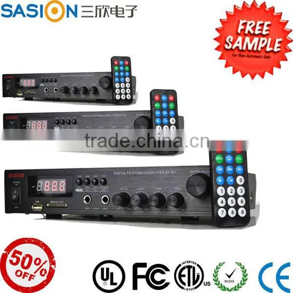 AV801-1 Free Sample Amplifier Wireless Microphone Mixer Amplifier
