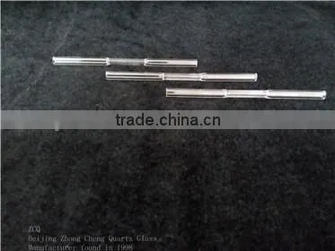 Bamboo Shaped Clear Fused Quartz Glass Tube photo-3