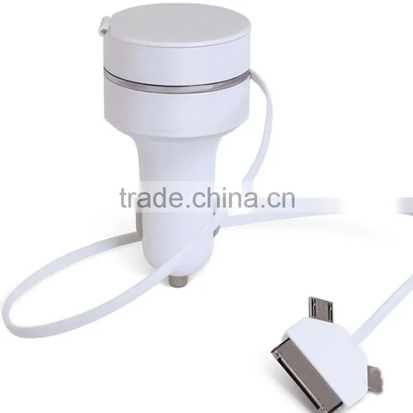 High Efficiency 5v 2.1A Dual Usb Car Charger With Usb Data Cable photo-6