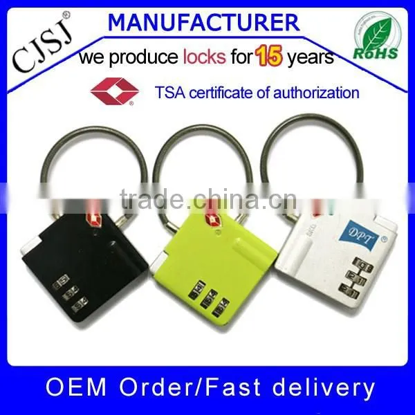 TSA529 3 Dials Travel Luggage Cable TSA Lock photo-2