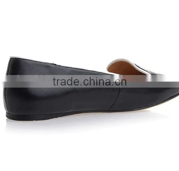 Office's Ladies Black Color Patent Leather Flat Shoes for Ladies photo-5