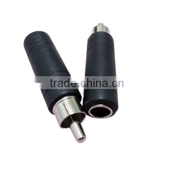 RCA Male to 6.5 Female Black