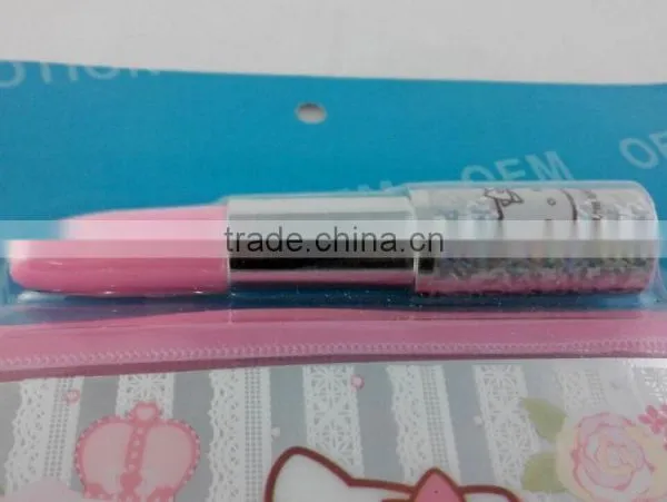Promotion Gift Set Custom Printing PVC Card Purse With Mini Ballpoint Pen for Children photo-2