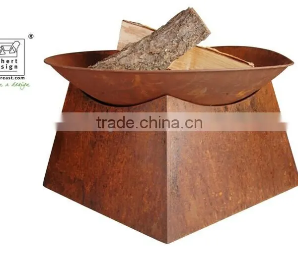 Rustic firepits / garden fireplace / fire bowl with base