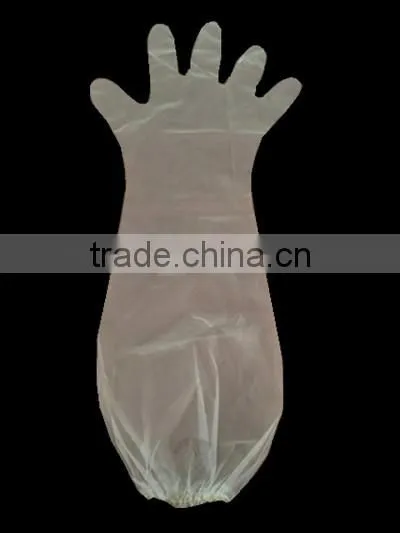 Disposable Sleeved Elbow Length Long Cpe Gloves photo-2