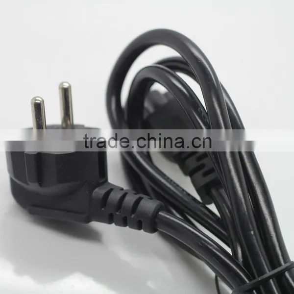 3 Pin Euro Male Plug Power Cable for Electronic Equipment photo-2