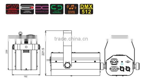 TOPLED Single Moon 5*RGBWY Professional Laser Stage Light photo-4