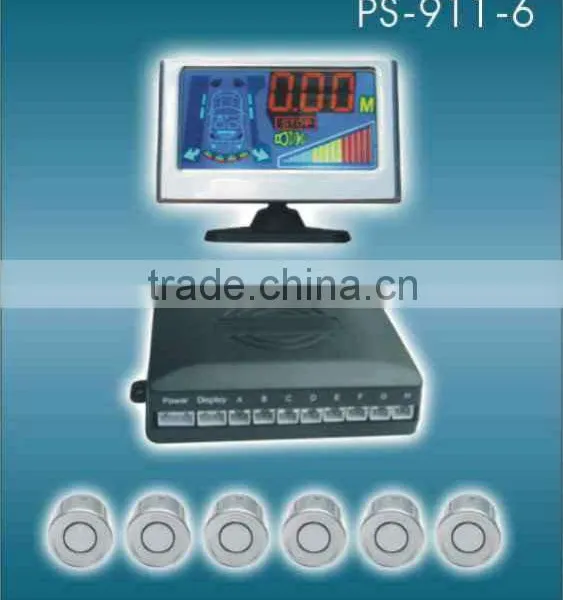 Garage Car Parking Sensor System 6 Backup Sensors PS-911-6