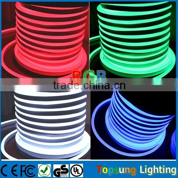 Shenzhen Led Lighting11*18mm Full Color Changing RGB Led Neon Tube 220v UV Resistance photo-3