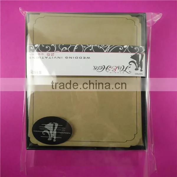 Customized Clear Definition BOPP Plastic Packing Bag for Card