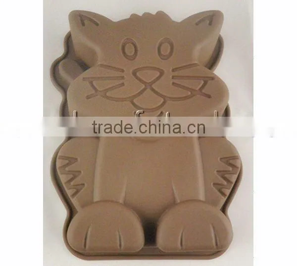 Lovely Cartoon Animal Silicone Heart Cake Mold